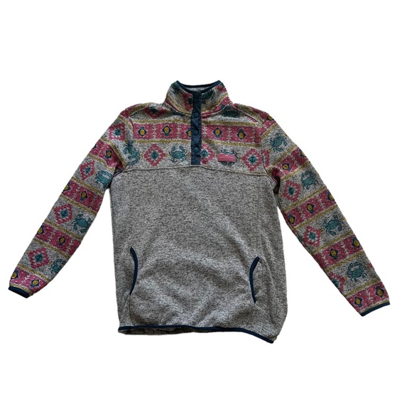 Simply Southern Tried And True Women's Comfy Quarter Button Pullover Size Large - Picture 1 of 8